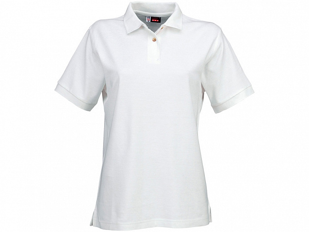 Рубашка поло Boston женская, белый с логотипом в Волгограде заказать по выгодной цене в кибермаркете AvroraStore