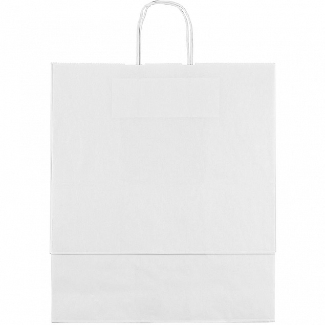 Пакет бумажный Willy, большой, белый с логотипом в Волгограде заказать по выгодной цене в кибермаркете AvroraStore