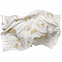 Плед Draconia, белый с золотистым с логотипом в Волгограде заказать по выгодной цене в кибермаркете AvroraStore