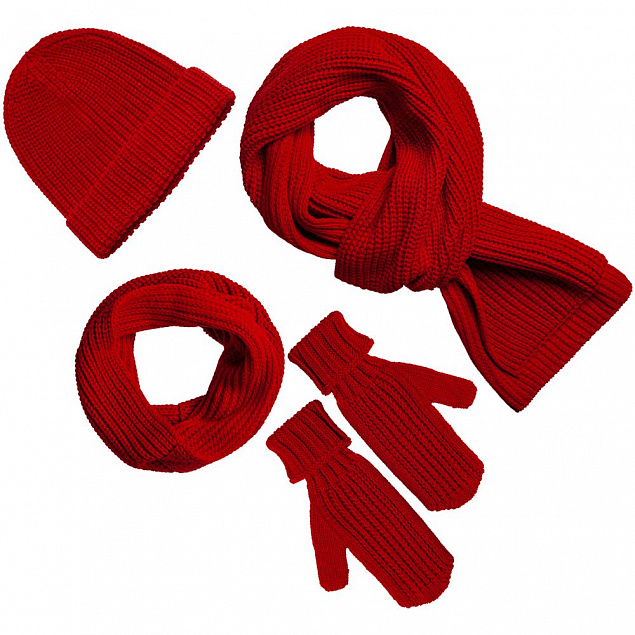 Шапка Nordkyn, красная с логотипом в Волгограде заказать по выгодной цене в кибермаркете AvroraStore
