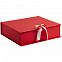 Коробка на лентах Tie Up, красная с логотипом в Волгограде заказать по выгодной цене в кибермаркете AvroraStore