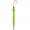 Зонт-трость OkoBrella, зеленое яблоко с логотипом в Волгограде заказать по выгодной цене в кибермаркете AvroraStore