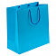 Пакет Porta, большой, голубой с логотипом в Волгограде заказать по выгодной цене в кибермаркете AvroraStore