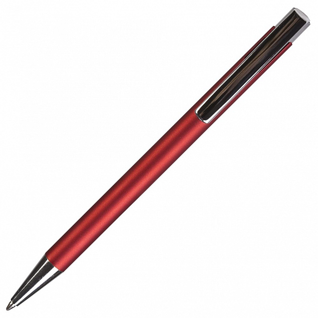 Ручка шариковая Stork, красная с логотипом в Волгограде заказать по выгодной цене в кибермаркете AvroraStore
