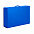 Коробка складная подарочная, 37x25x10cm, кашированный картон, синий с логотипом в Волгограде заказать по выгодной цене в кибермаркете AvroraStore