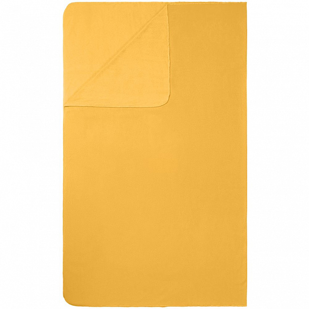 Дорожный плед Voyager, желтый с логотипом в Волгограде заказать по выгодной цене в кибермаркете AvroraStore