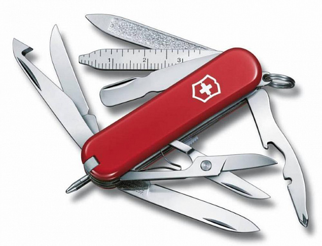 Нож-брелок MiniChamp 58, красный с логотипом в Волгограде заказать по выгодной цене в кибермаркете AvroraStore