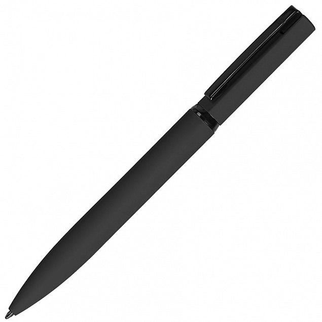 Ручка шариковая MIRROR BLACK, покрытие soft touch с логотипом в Волгограде заказать по выгодной цене в кибермаркете AvroraStore