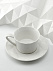 Чайная пара Diamante Bianco, белая с логотипом в Волгограде заказать по выгодной цене в кибермаркете AvroraStore