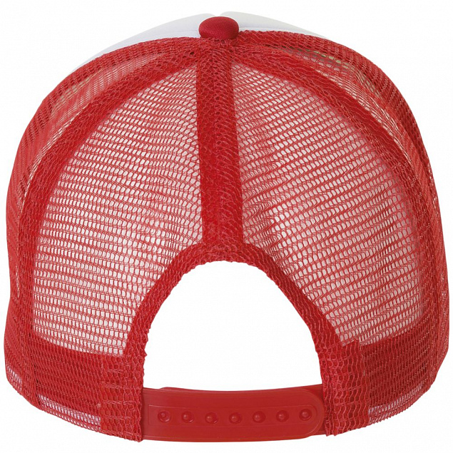 Бейсболка BUBBLE, красная с белым с логотипом в Волгограде заказать по выгодной цене в кибермаркете AvroraStore