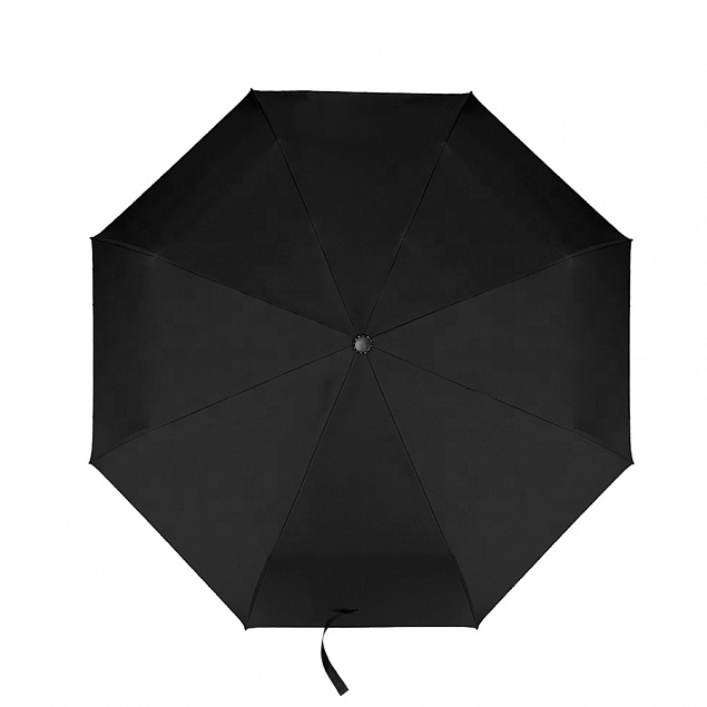 Автоматический противоштормовой зонт Vortex - Черный AA с логотипом в Волгограде заказать по выгодной цене в кибермаркете AvroraStore