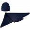 Шапка Greta, темно-синяя с логотипом в Волгограде заказать по выгодной цене в кибермаркете AvroraStore