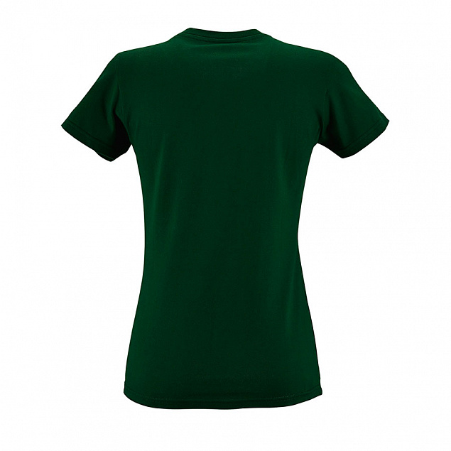 Футболка женская IMPERIAL WOMEN XL тёмно-зелёный 100% хлопок 190г/м2 с логотипом в Волгограде заказать по выгодной цене в кибермаркете AvroraStore