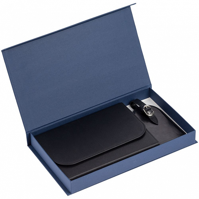 Коробка Horizon Magnet, темно-синяя с логотипом в Волгограде заказать по выгодной цене в кибермаркете AvroraStore