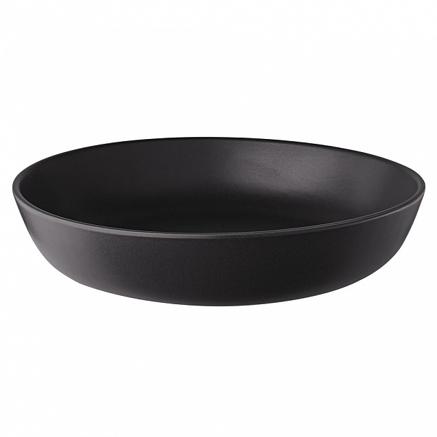 Тарелка глубокая Nordic Kitchen, черная с логотипом в Волгограде заказать по выгодной цене в кибермаркете AvroraStore