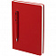 Ежедневник Magnet Shall с ручкой, красный с логотипом в Волгограде заказать по выгодной цене в кибермаркете AvroraStore