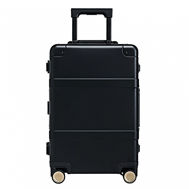 Чемодан Metal Luggage, черный с логотипом в Волгограде заказать по выгодной цене в кибермаркете AvroraStore