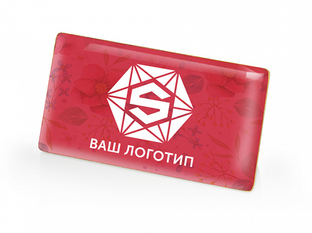 Значок металлический «Прямоугольник» с логотипом в Волгограде заказать по выгодной цене в кибермаркете AvroraStore