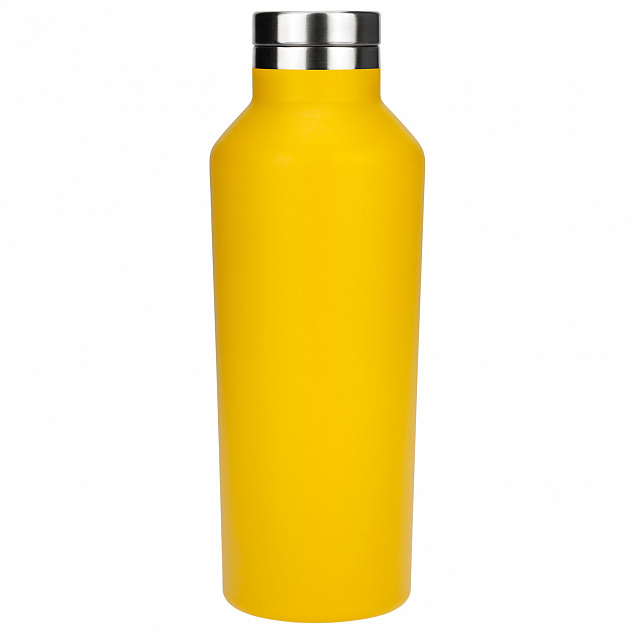 Термобутылка вакуумная герметичная, Asti, 500 ml, желтая с логотипом в Волгограде заказать по выгодной цене в кибермаркете AvroraStore