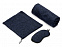 Набор для путешествия Comfort с пледом и маской, синий с логотипом в Волгограде заказать по выгодной цене в кибермаркете AvroraStore