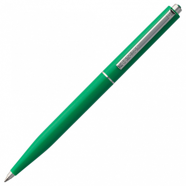 Ручка шариковая Senator Point ver. 2, зеленая с логотипом в Волгограде заказать по выгодной цене в кибермаркете AvroraStore