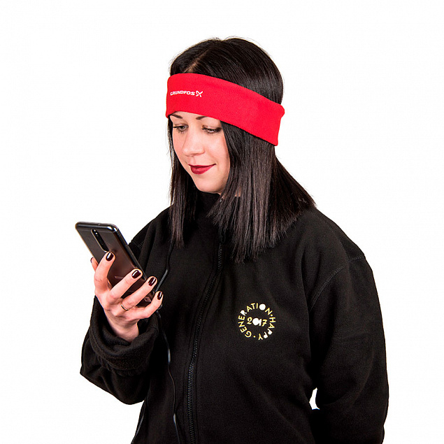 Повязка на голову MARKIZ с наушниками с логотипом в Волгограде заказать по выгодной цене в кибермаркете AvroraStore