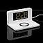Часы настольные с беспроводным зарядным устройством Pitstop, белые с логотипом в Волгограде заказать по выгодной цене в кибермаркете AvroraStore
