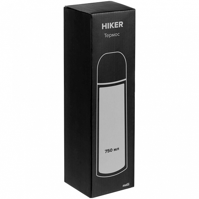Термос Hiker 750, черный с логотипом в Волгограде заказать по выгодной цене в кибермаркете AvroraStore