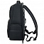 Рюкзак для ноутбука Santiago с кожаной отделкой, черный с логотипом в Волгограде заказать по выгодной цене в кибермаркете AvroraStore