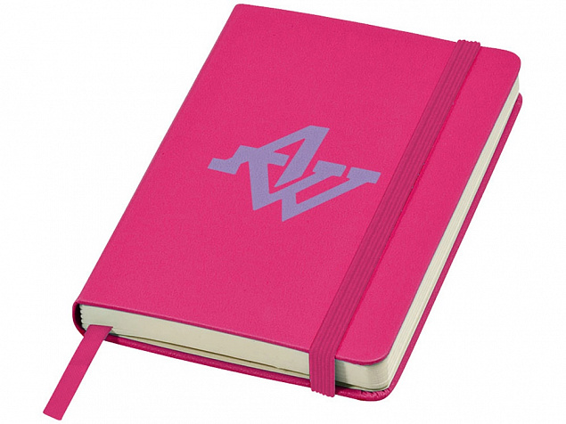 Блокнот классический карманный Juan А6, розовый с логотипом в Волгограде заказать по выгодной цене в кибермаркете AvroraStore
