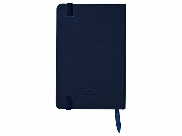 Блокнот классический карманный Juan А6, темно-синий с логотипом в Волгограде заказать по выгодной цене в кибермаркете AvroraStore