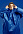 Дождевик-анорак R1, синий с логотипом в Волгограде заказать по выгодной цене в кибермаркете AvroraStore