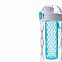 Герметичная бутылка для воды с контейнером для фруктов Honeycomb, бирюзовый с логотипом в Волгограде заказать по выгодной цене в кибермаркете AvroraStore