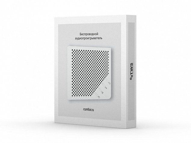 Портативная акустика Rombica mysound Note White с логотипом в Волгограде заказать по выгодной цене в кибермаркете AvroraStore
