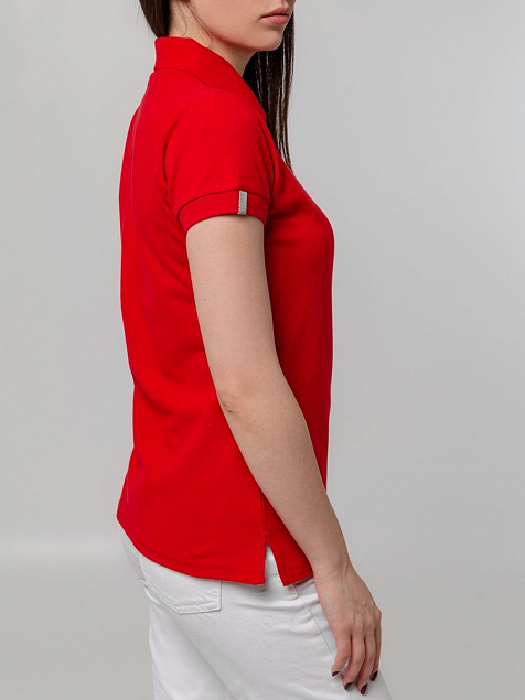 Рубашка поло женская Virma Premium Lady, красная с логотипом в Волгограде заказать по выгодной цене в кибермаркете AvroraStore
