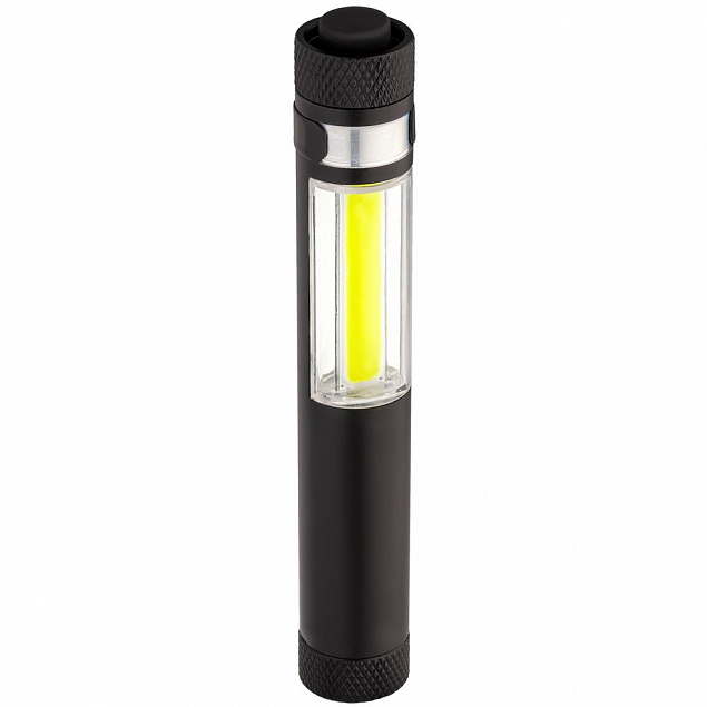 Фонарик-факел LightStream, малый, черный с логотипом в Волгограде заказать по выгодной цене в кибермаркете AvroraStore