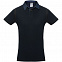 Рубашка поло мужская DNM Forward темно-синяя с логотипом в Волгограде заказать по выгодной цене в кибермаркете AvroraStore