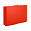 Коробка складная подарочная, 37x25x10cm, кашированный картон, красный с логотипом в Волгограде заказать по выгодной цене в кибермаркете AvroraStore