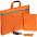 Набор Flexpen Shall Simple, оранжевый с логотипом в Волгограде заказать по выгодной цене в кибермаркете AvroraStore