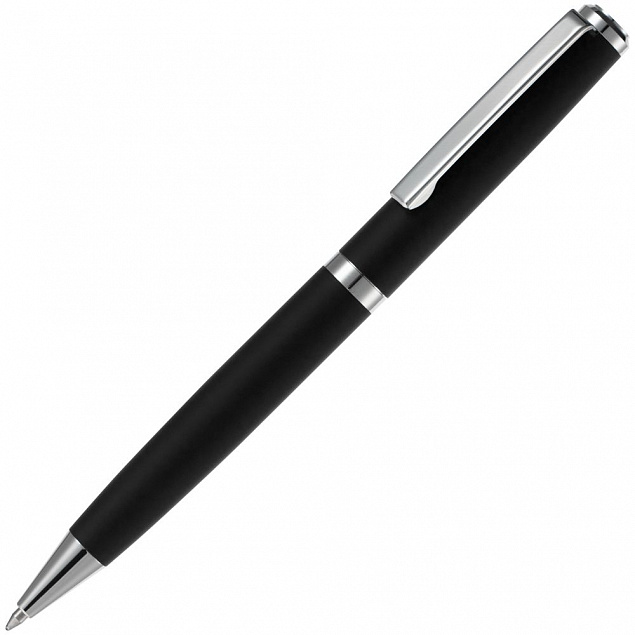 Ручка шариковая Inkish Chrome, черная с логотипом в Волгограде заказать по выгодной цене в кибермаркете AvroraStore