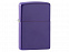 Зажигалка ZIPPO Classic с покрытием Purple Matte с логотипом в Волгограде заказать по выгодной цене в кибермаркете AvroraStore