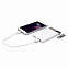 Зарядное устройство с USB–флешкой на 8 ГБ, 2500 mAh, белый с логотипом в Волгограде заказать по выгодной цене в кибермаркете AvroraStore