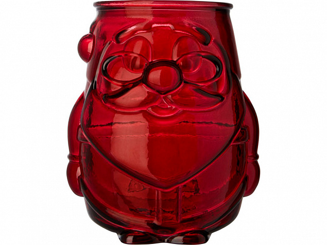 Подставка для чайной свечи Nouel из переработанного стекла, красный с логотипом в Волгограде заказать по выгодной цене в кибермаркете AvroraStore