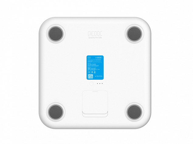 Умные диагностические весы с Wi-Fi Picooc S3 White V2 (6924917717346), белый с логотипом в Волгограде заказать по выгодной цене в кибермаркете AvroraStore
