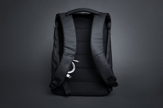 Рюкзак ClickPack Pro, черный с серым с логотипом в Волгограде заказать по выгодной цене в кибермаркете AvroraStore