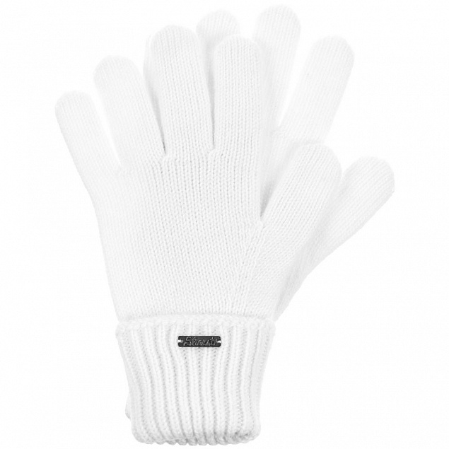 Перчатки Alpine, белые с логотипом в Волгограде заказать по выгодной цене в кибермаркете AvroraStore