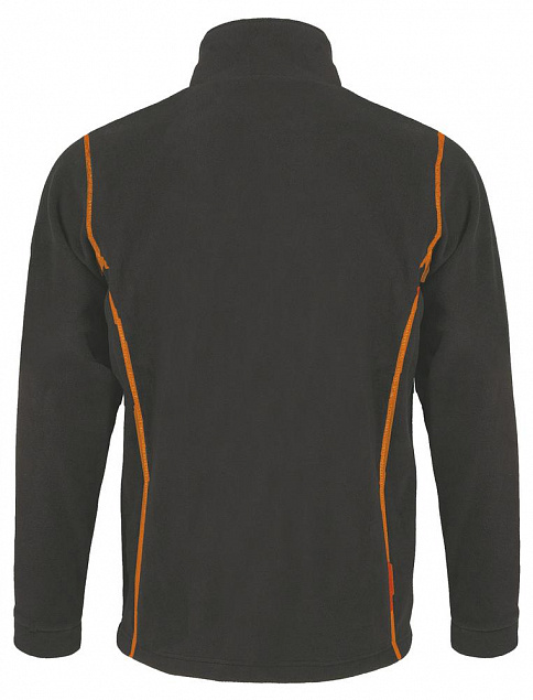Куртка мужская Nova Men 200, темно-серая с оранжевым с логотипом в Волгограде заказать по выгодной цене в кибермаркете AvroraStore