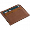 Чехол для карточек Apache, коричневый с логотипом в Волгограде заказать по выгодной цене в кибермаркете AvroraStore
