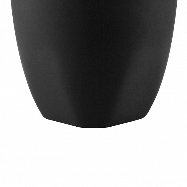 Керамическая кружка Tulip 380 ml, soft-touch, черная с логотипом в Волгограде заказать по выгодной цене в кибермаркете AvroraStore