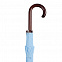 Зонт-трость Standard, голубой с логотипом в Волгограде заказать по выгодной цене в кибермаркете AvroraStore